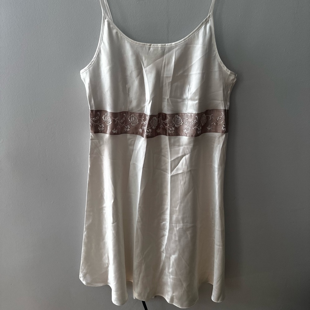 Marks & Spencer Cream and Brown Chemise